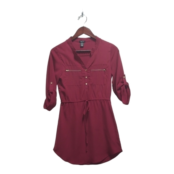 Rue 21 Red dress. 3/4 sleeves. Size XS - Picture 1 of 3